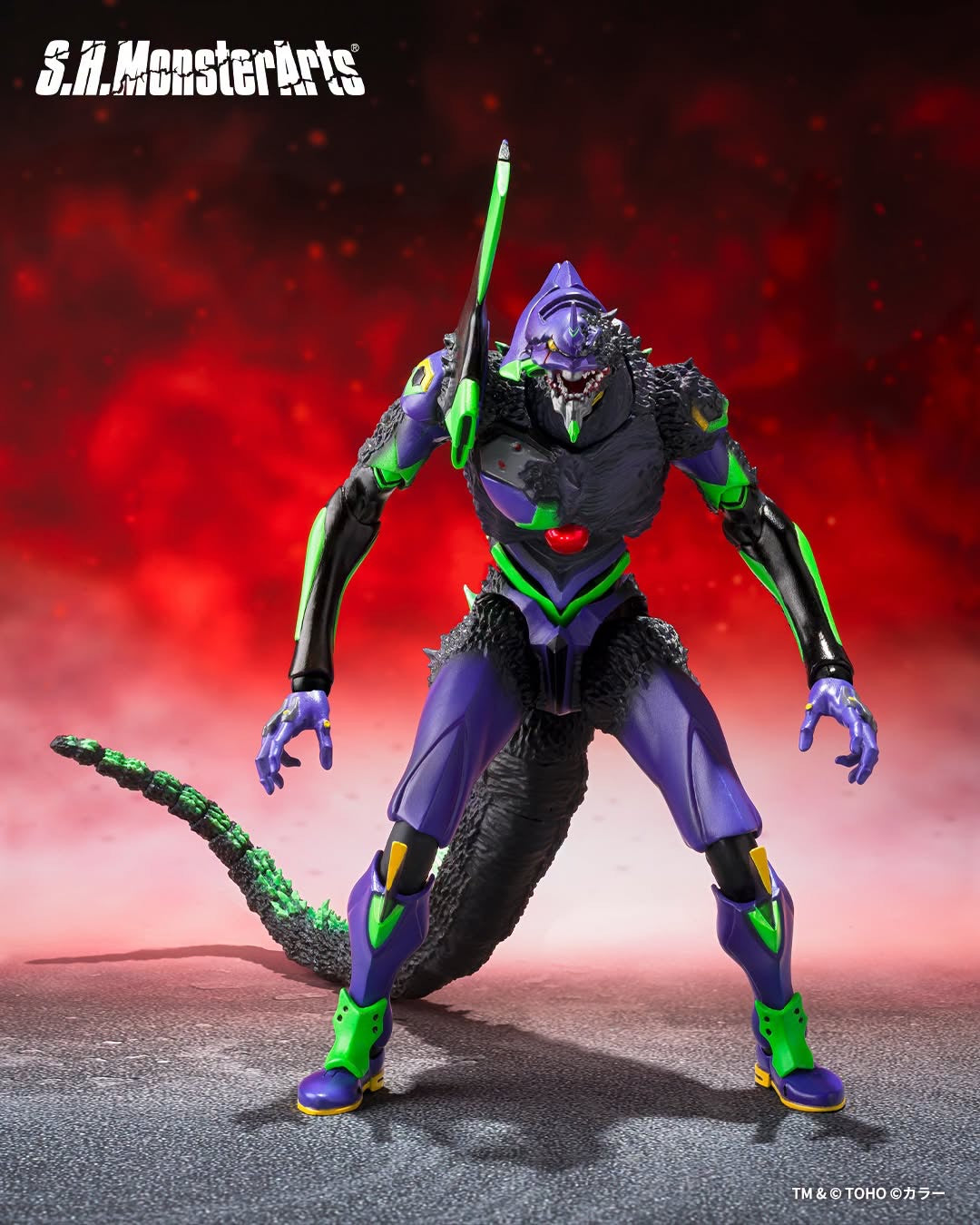 Evangelion SH MonsterArts Action Figure Test Type-01 "G" Awakening Form