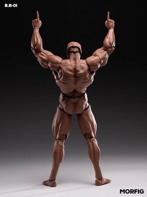 Inart MORFIG Action Figure 1/12 Blank Male Body Black
