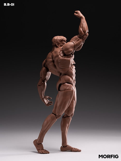 Inart MORFIG Action Figure 1/12 Blank Male Body Black
