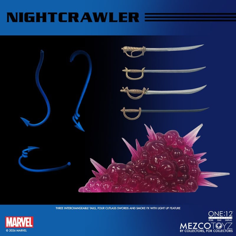 MEZCO ONE:12 COLLECTIVE Nightcrawler Action Figure