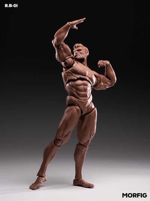 Inart MORFIG Action Figure 1/12 Blank Male Body Black