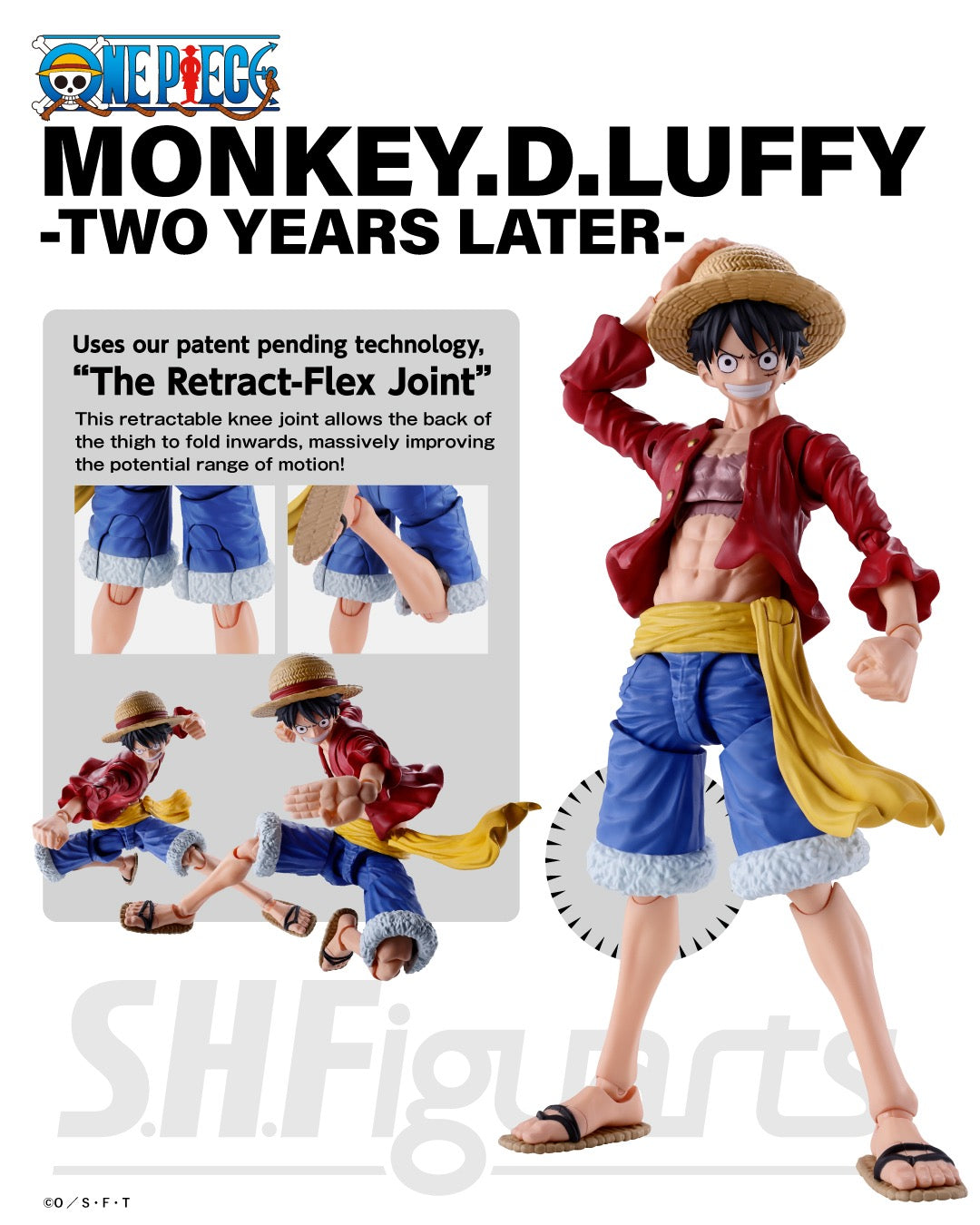 One Piece SH Figuarts Action Figure MONKEY.D.LUFFY - New World