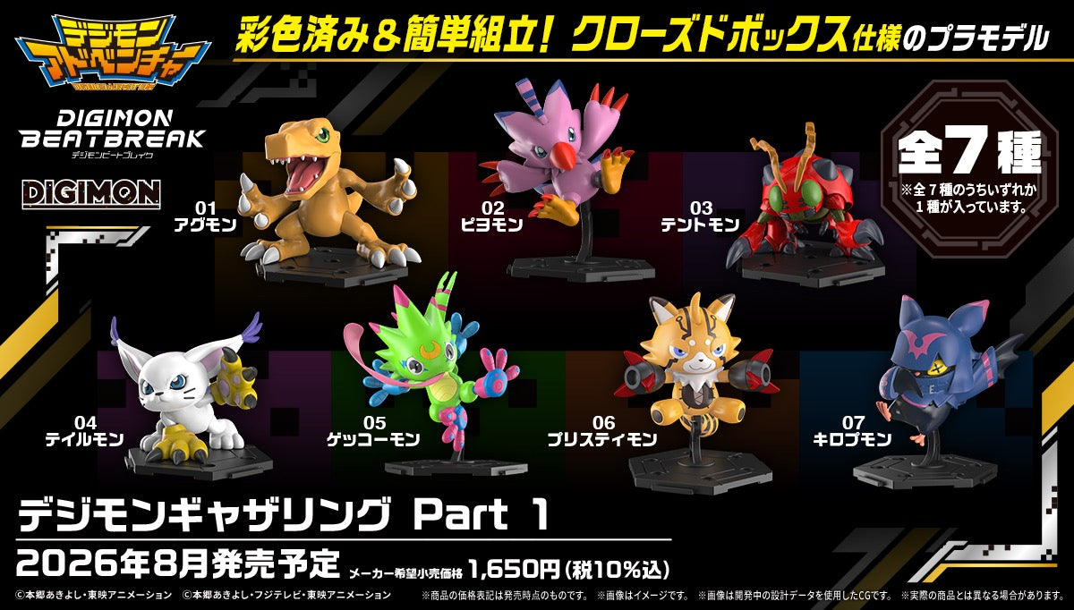 Bandai Digimon Gathering Part 1 Adventure & Beatbreak Model Kits