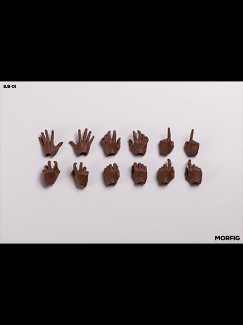 Inart MORFIG Action Figure 1/12 Blank Male Body Black