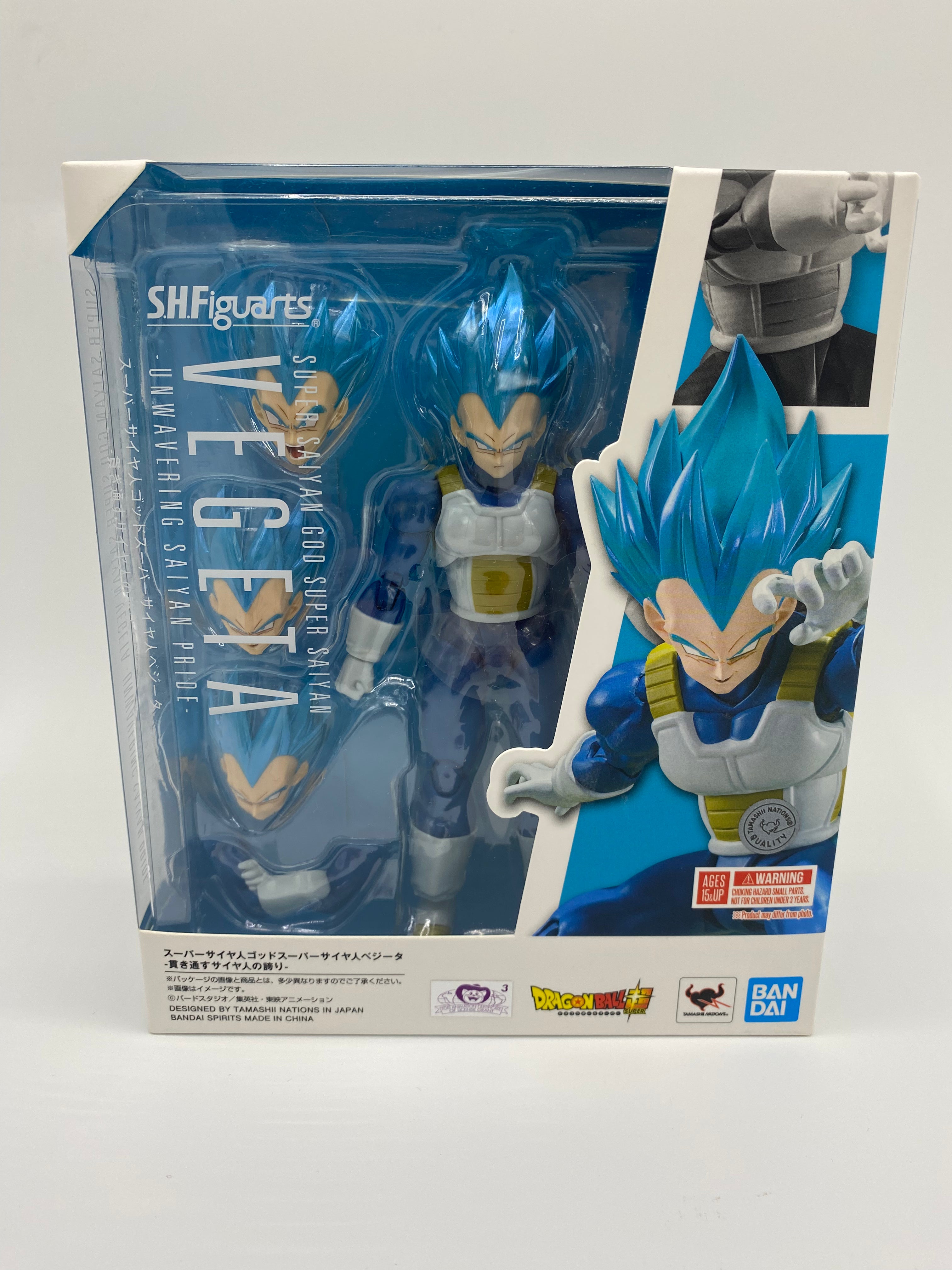 DRAGONBALL SUPER SH FIGUARTS Vegeta Super Saiyan Blue - UNWAVERING SAIYAN PRIDE