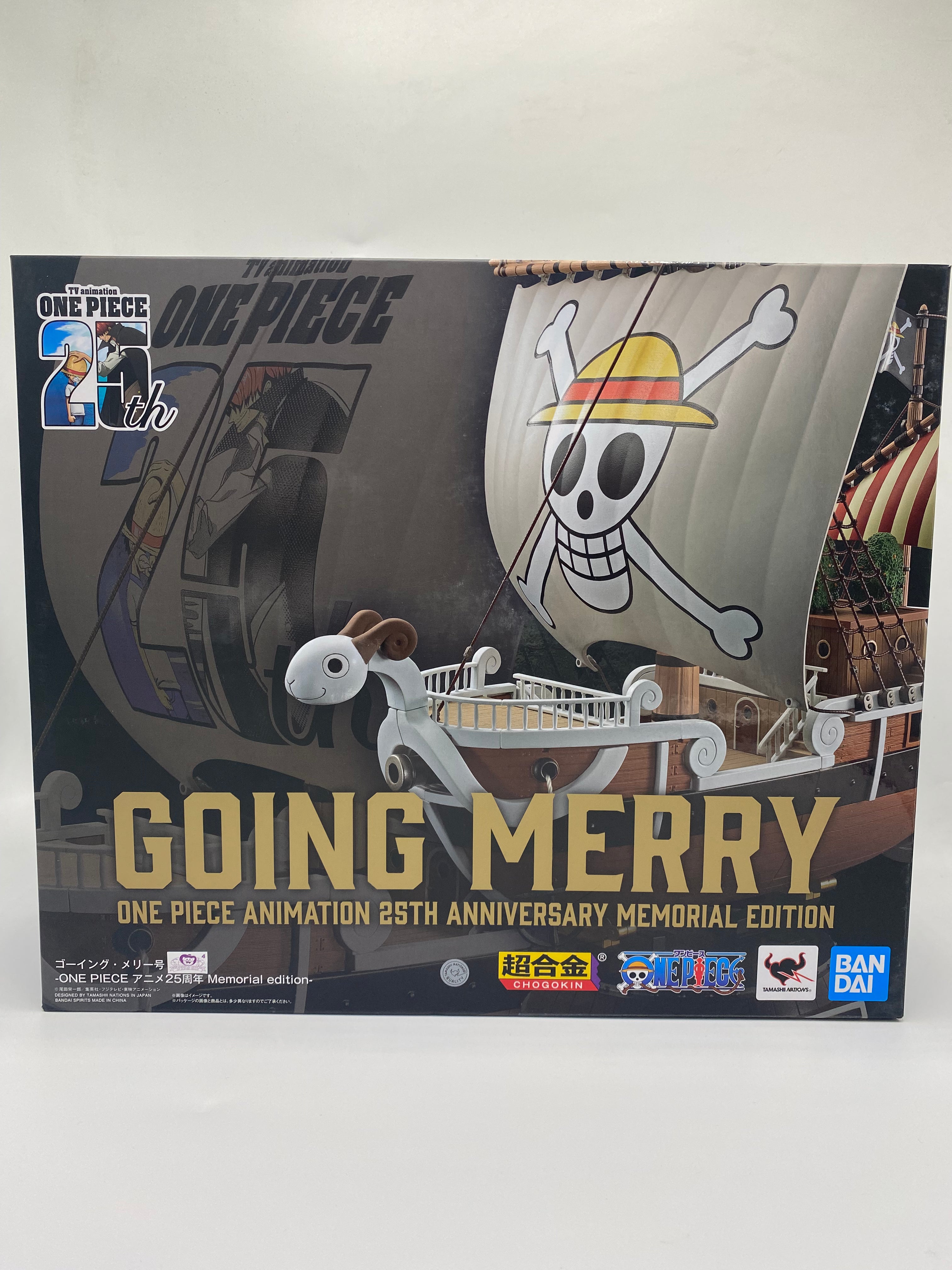 One Piece Soul of Chogokin Diecast Action Figure Going Merry 25th Anniversary Memorial Edition