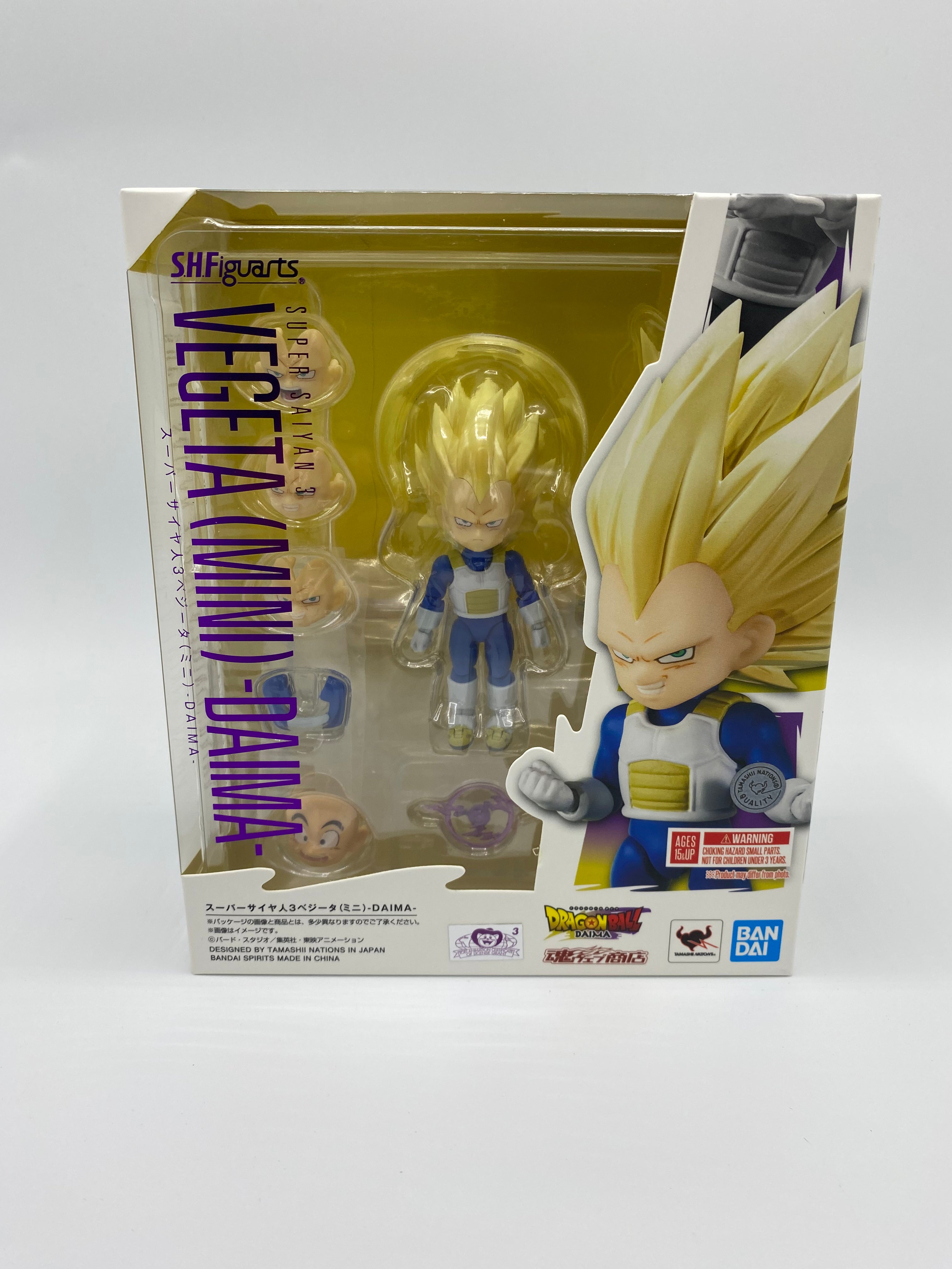 DRAGONBALL DAIMA SH FIGUARTS SUPER SAIYAN 3 MINI VEGETA