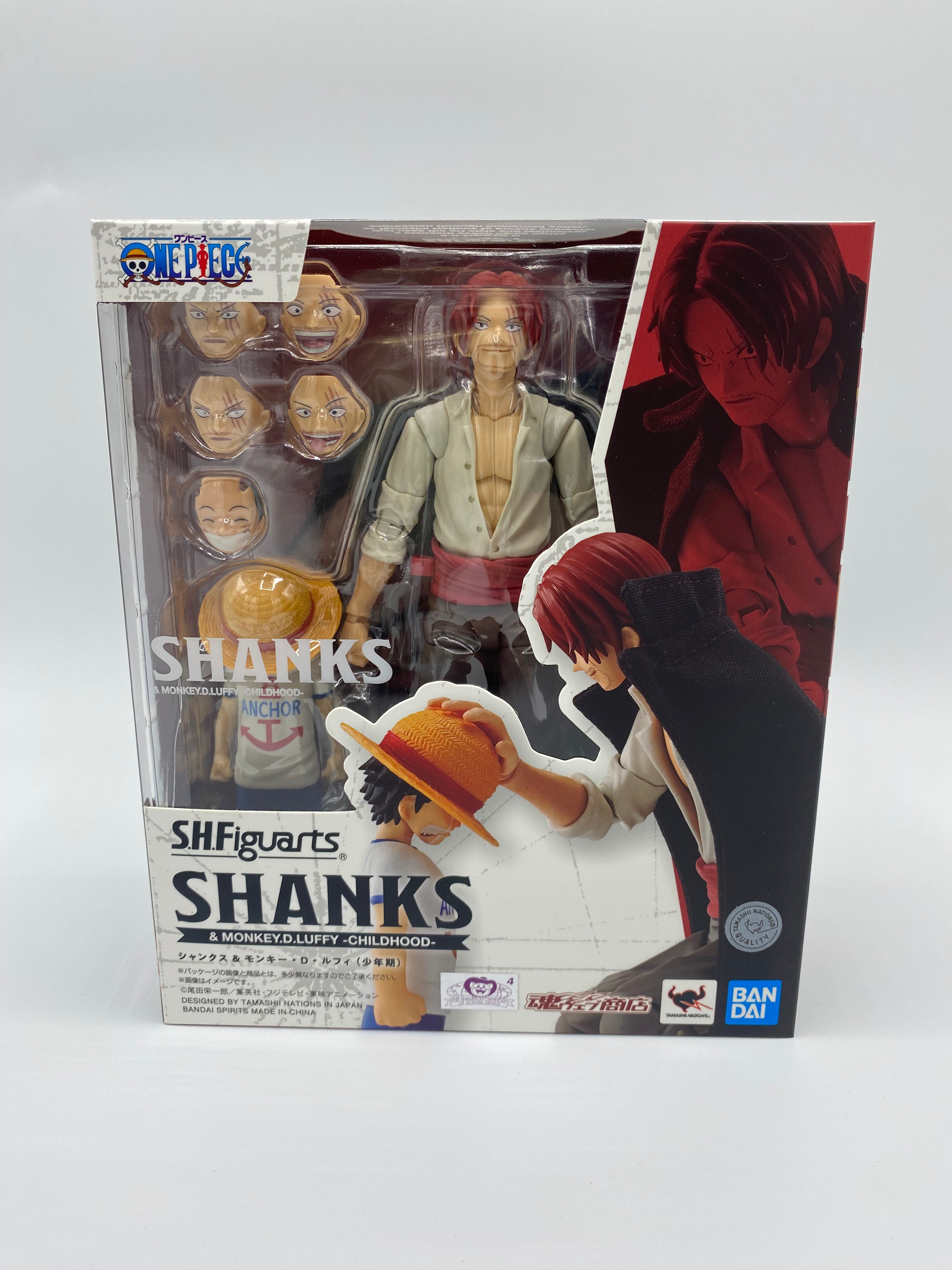 One Piece SH Figuarts Action Figure 2-Pack Shanks & Monkey D. Luffy Childhood Ver.