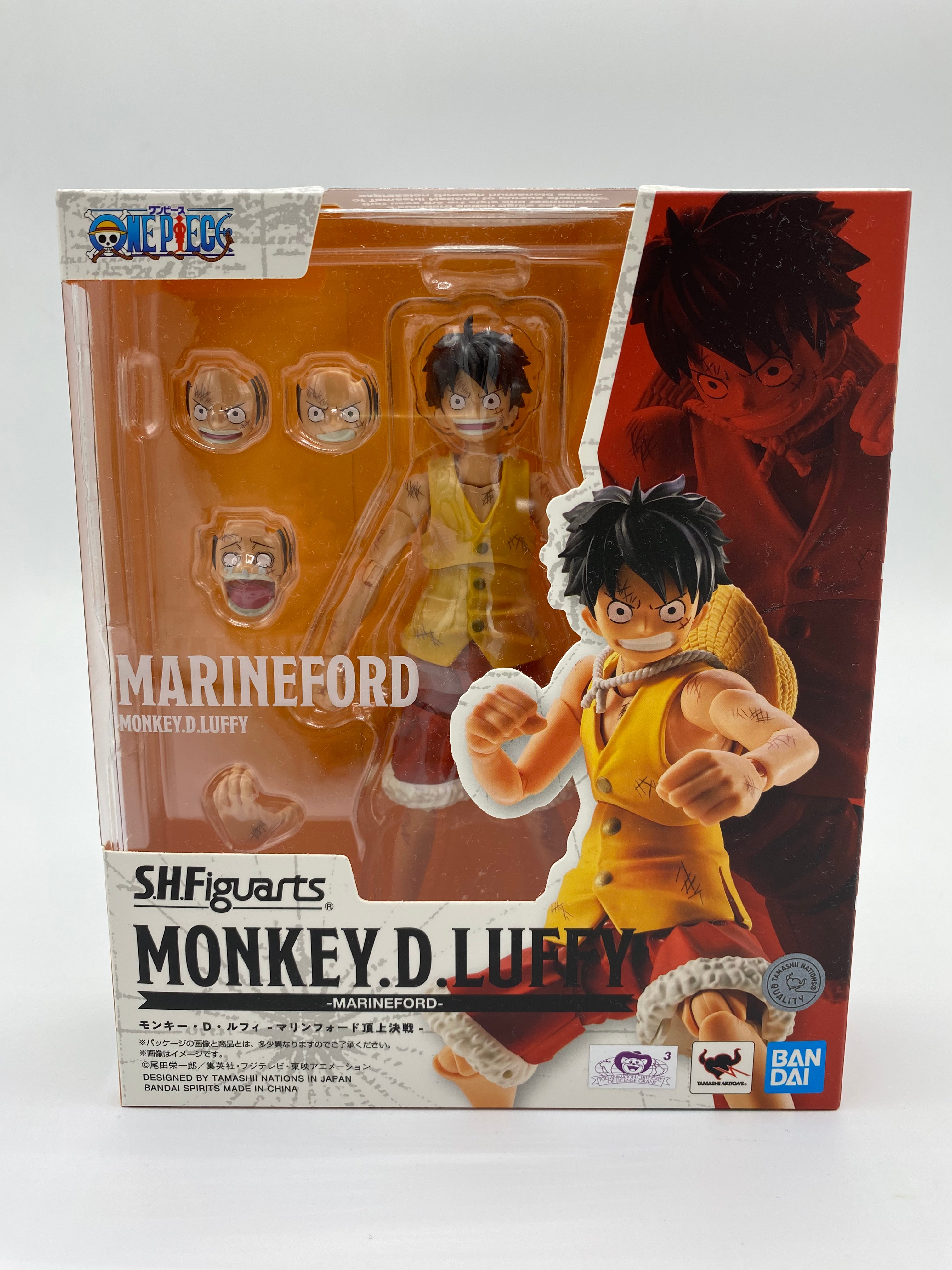 One Piece SH Figuarts Action Figure Luffy - Marineford Summit Battle Ver.