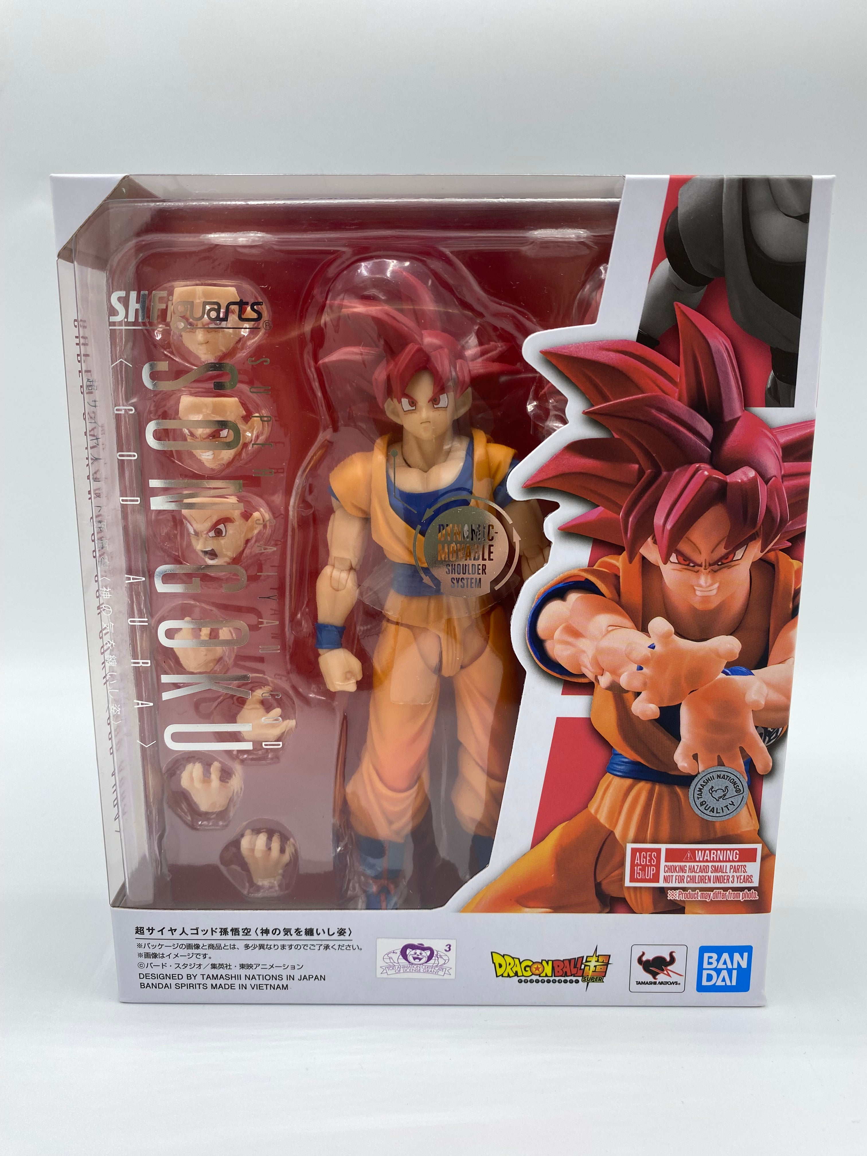 DRAGONBALL SUPER SH FIGUARTS SUPER SAIYAN GOD SON GOKU - GOD AURA