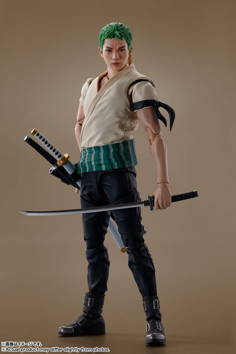 One Piece SH Figuarts Action Figure Roronoa Zoro - Netflix