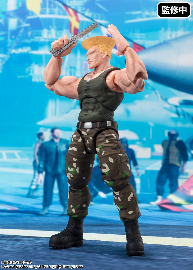 *PRE ORDER* Street Fighter SH Figuarts Action Figure Guile - Outfit 2 (ETA AUGUST)