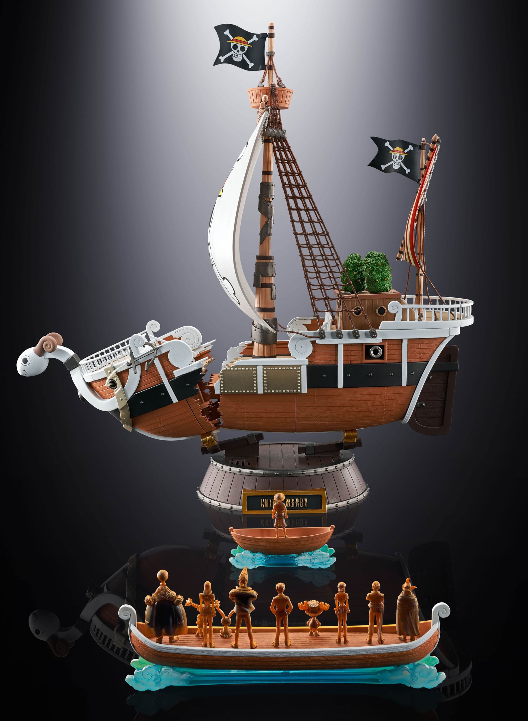 One Piece Soul of Chogokin Diecast Action Figure Going Merry 25th Anniversary Memorial Edition