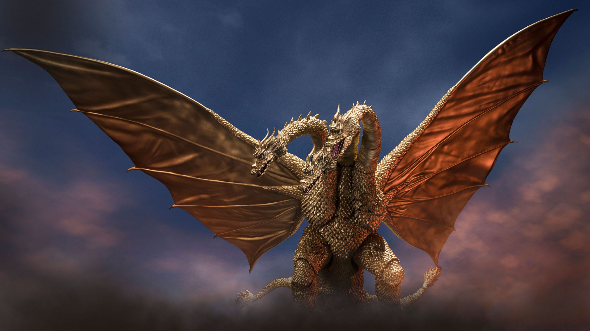 Godzilla SH Monster Arts Action Figure King Ghidora 1972 (ETA JANUARY)