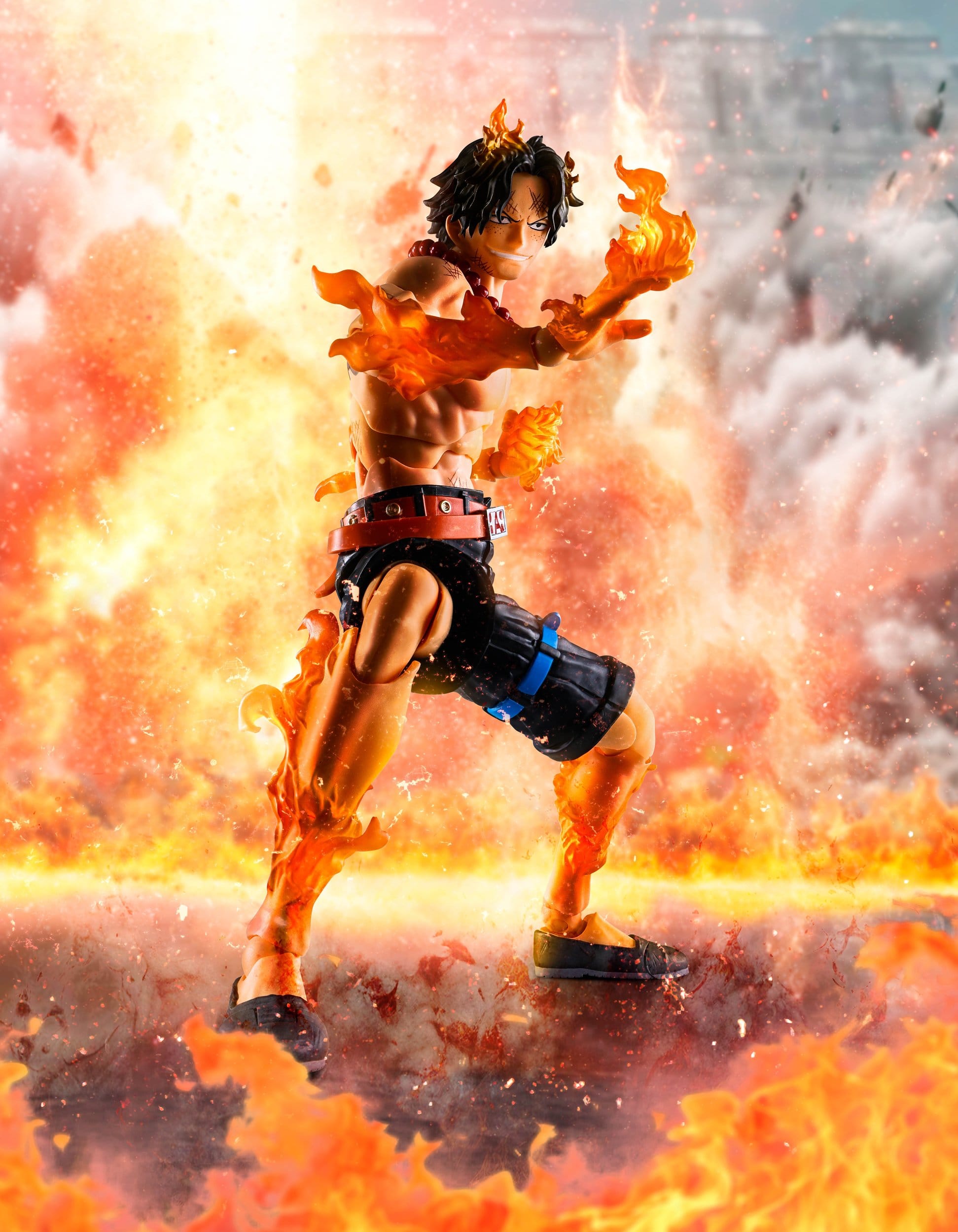 One Piece SH Figuarts Action Figure Portgas D. Ace - Marineford