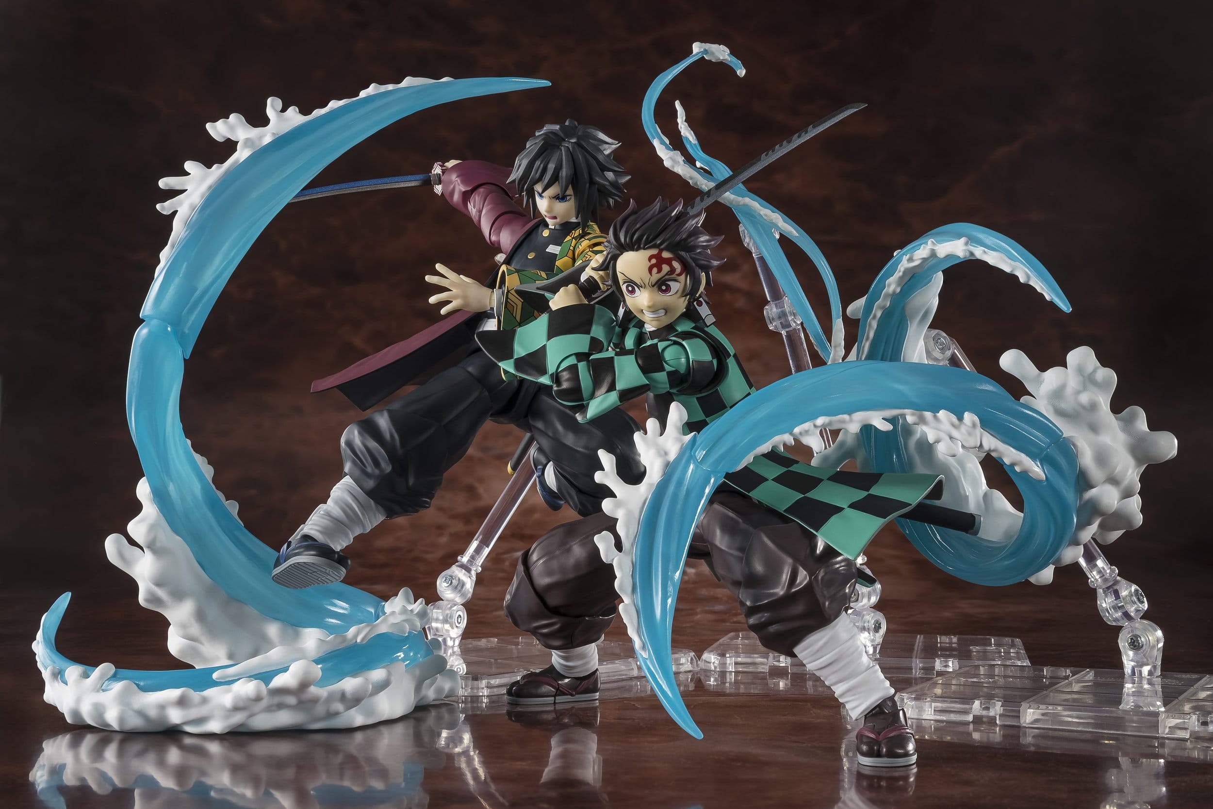 Demon Slayer: Kimetsu no Yaiba SH Figuarts Accessory Set Tanjiro Kamado & Giyu Tomioka Water Breathing Option Parts Set