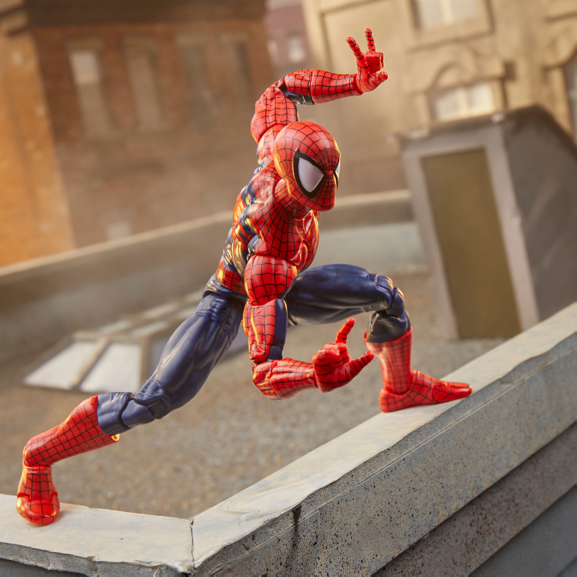 Marvel Legends Series Spider-Man Actionfigur – 9,5 Cm, Retro 375 Collection, Mit Mehreren Bewegungspunkten