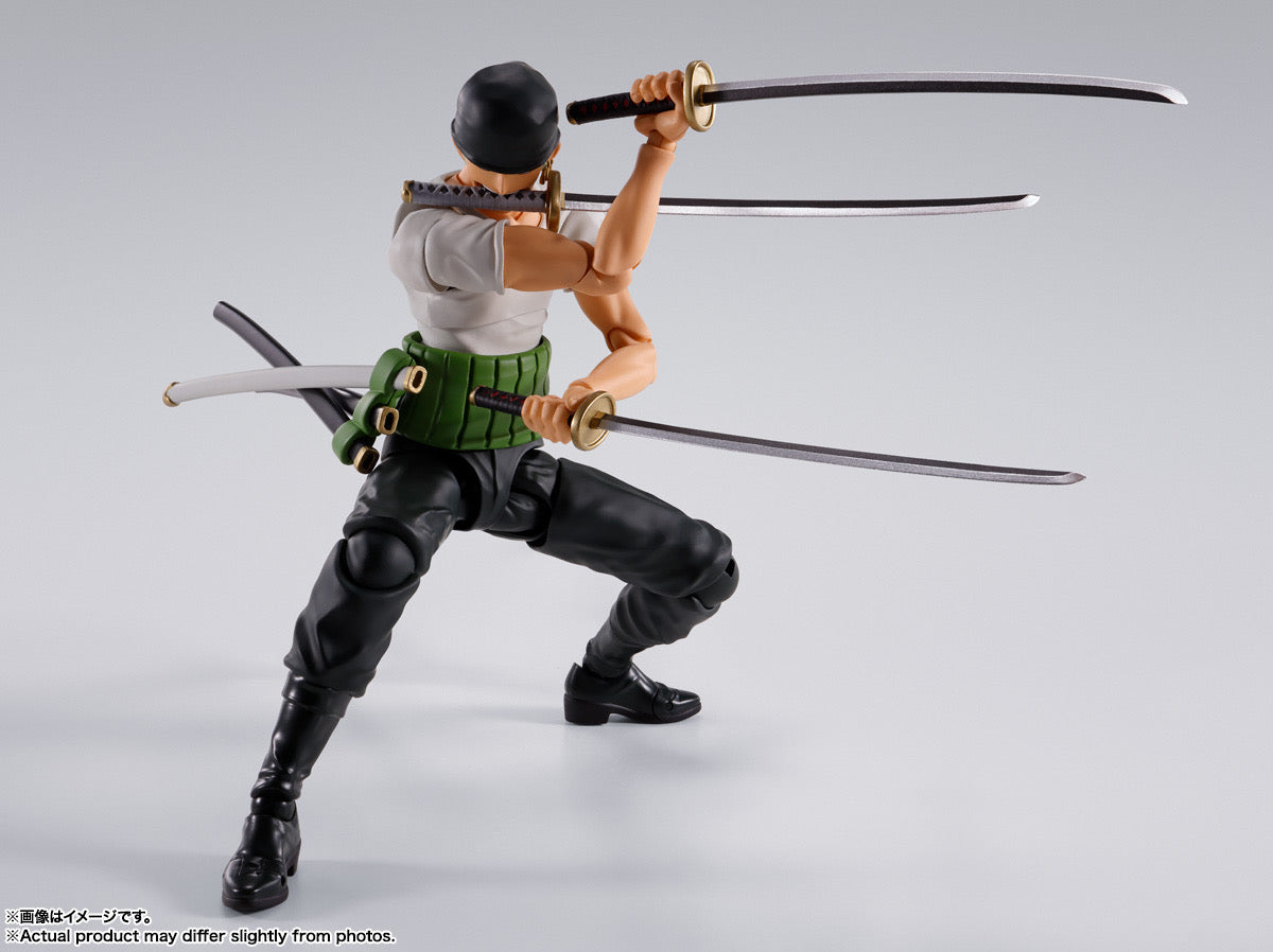 *PRE ORDER* One Piece SH Figuarts Action Figure Roronoa Zoro - Romance Dawn (ETA APRIL)