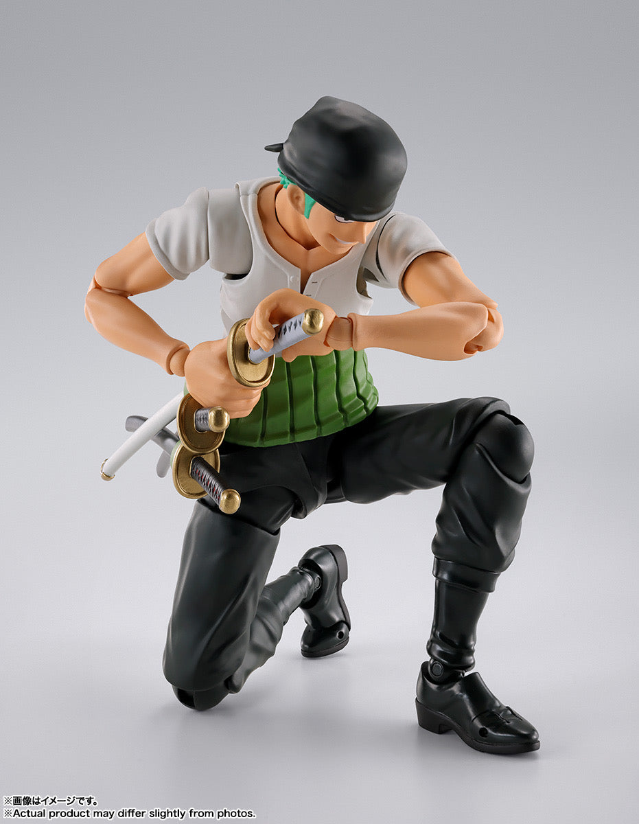 *PRE ORDER* One Piece SH Figuarts Action Figure Roronoa Zoro - Romance Dawn (ETA APRIL)