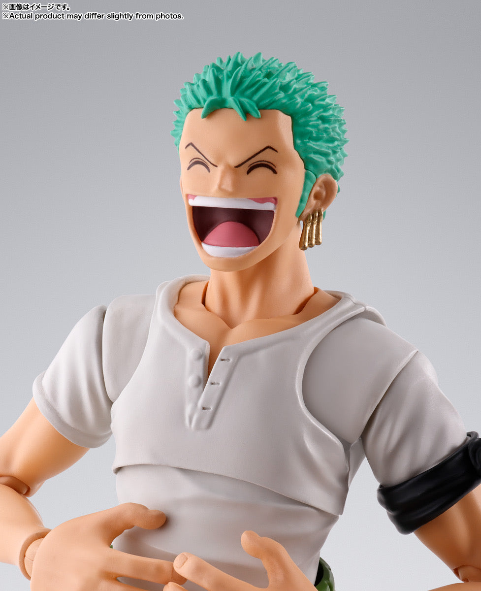 *PRE ORDER* One Piece SH Figuarts Action Figure Roronoa Zoro - Romance Dawn (ETA APRIL)