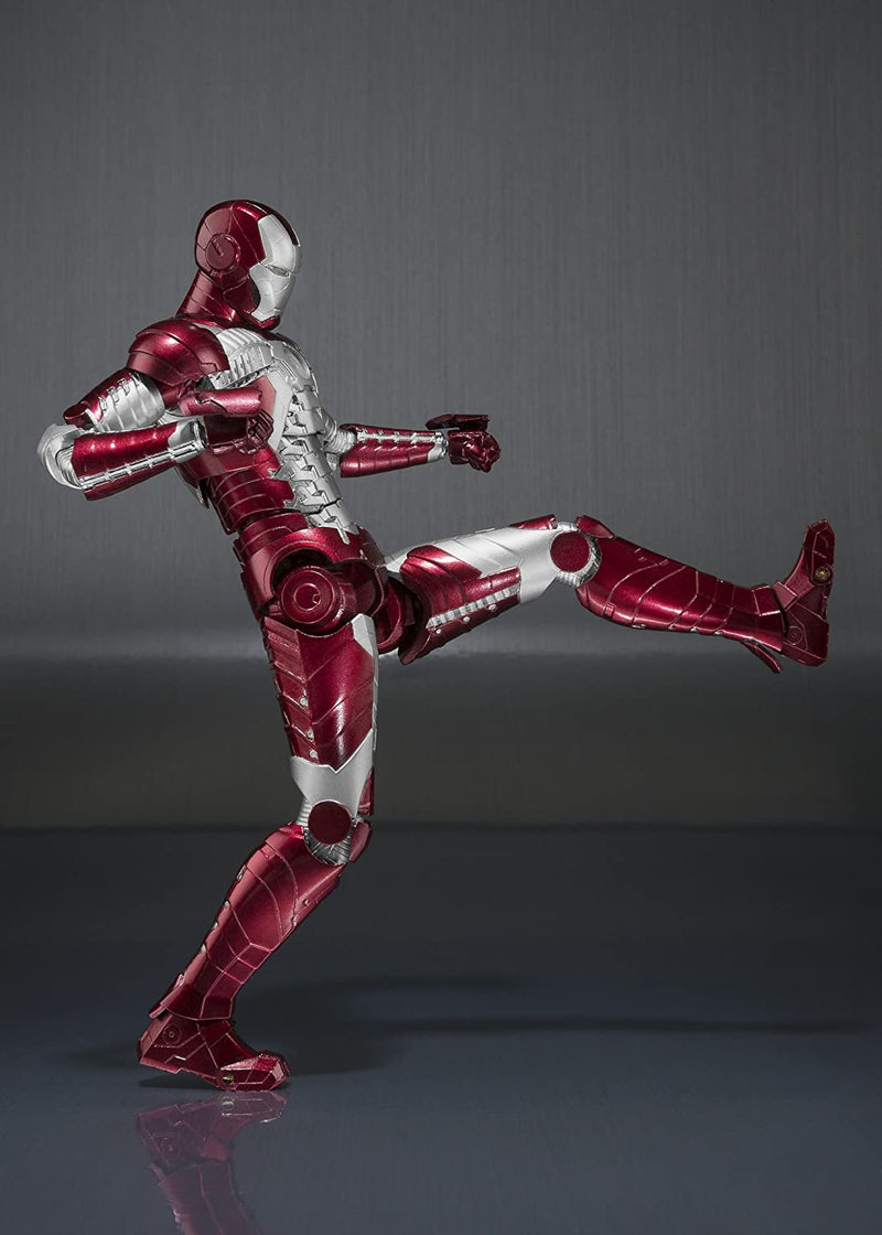 Bandai Iron Man 3 SH Figuarts Iron Man MK V & Hall of Armor Set Action Figure