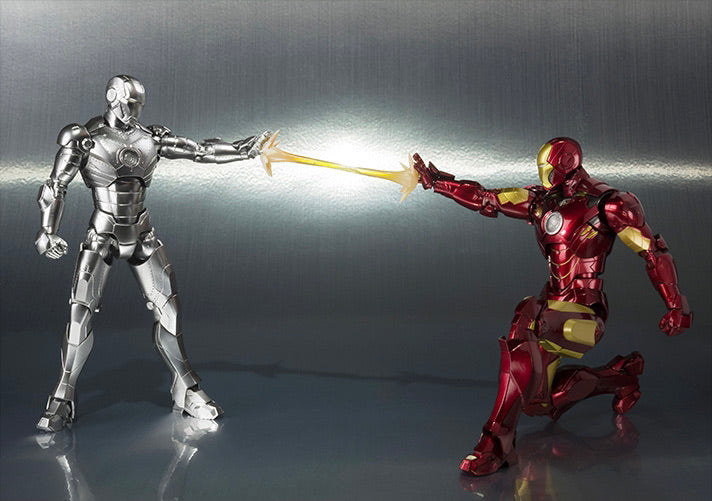 Bandai Iron Man SH Figuarts Iron Man Mk II  & Hall Of Armor Set Action Figure