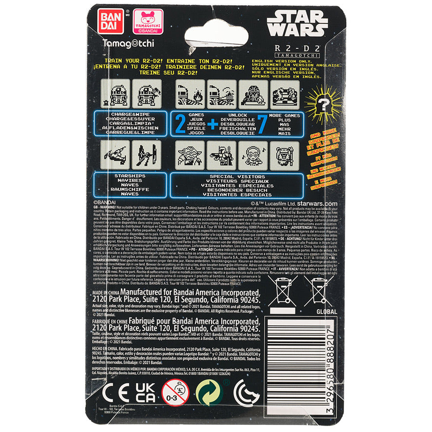 Bandai Tamagotchi Star Wars: R2-D2 Classic White