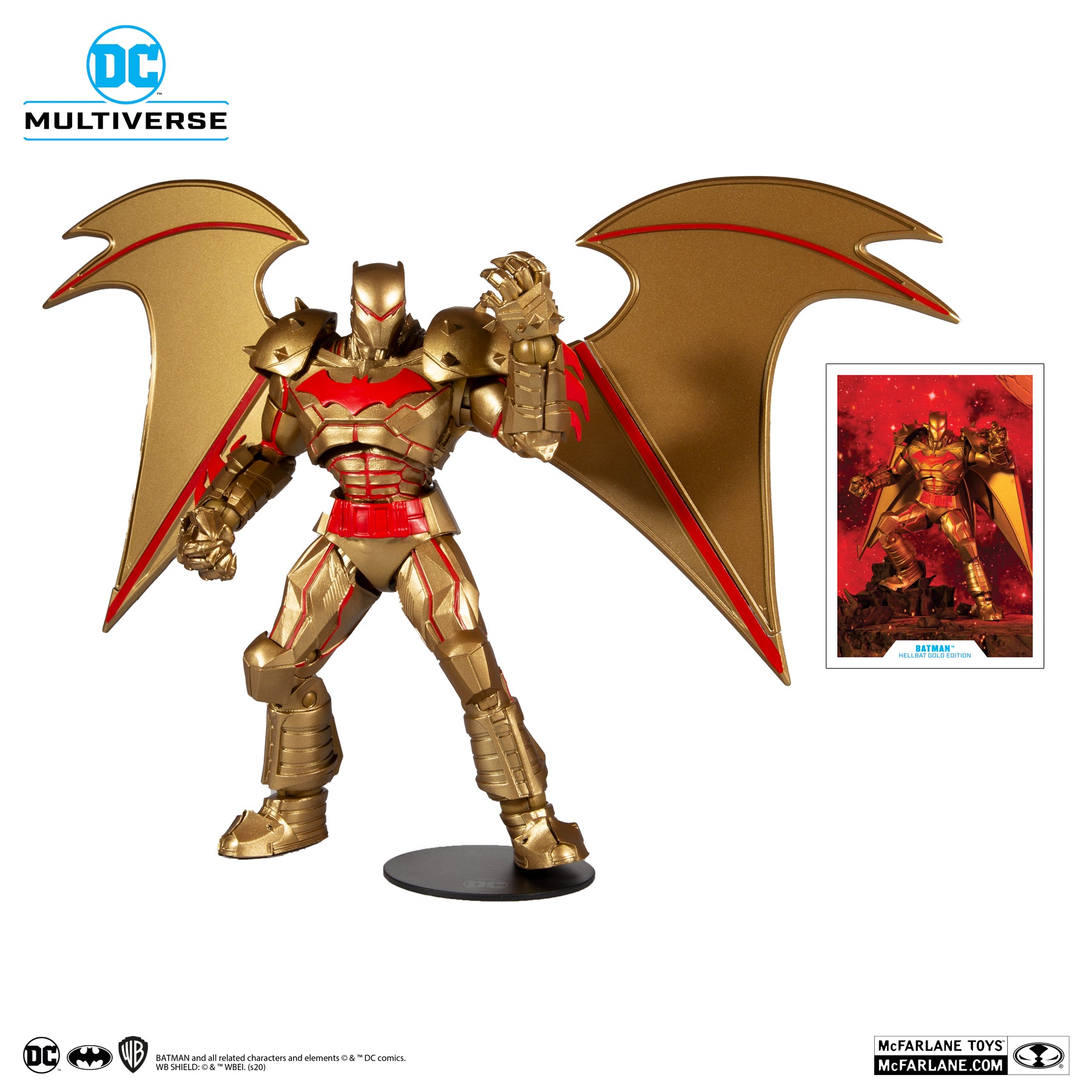 McFarlane Toys DC MULTIVERSE BATMAN HELLBAT SUIT - GOLD EDITION