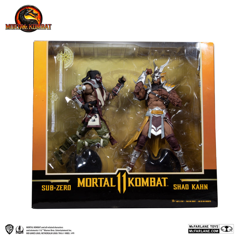 Mcfarlane Toys Mortal Kombat: SUB-ZERO VS SHAO KAHN 2PK