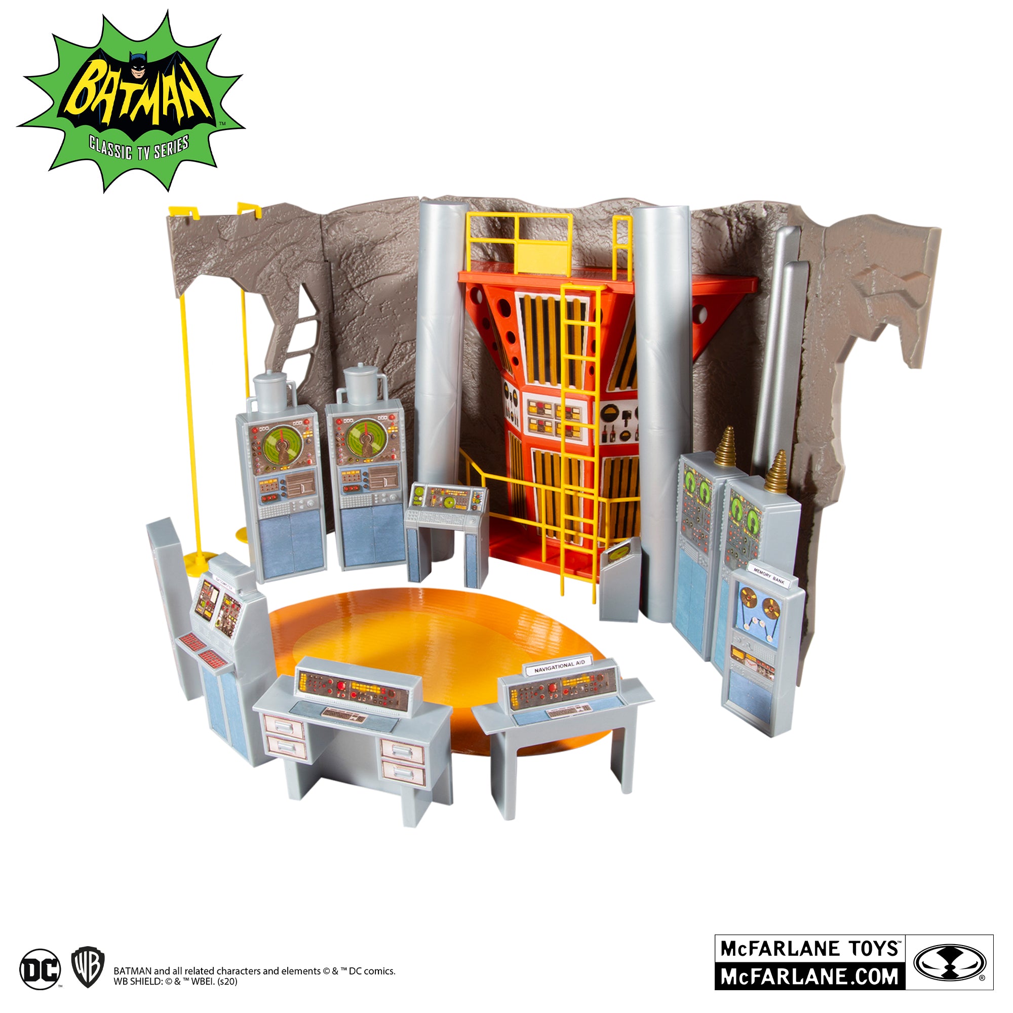 Mcfarlane Toys DC retro Wave Batman 1966: BATCAVE PLAYSET