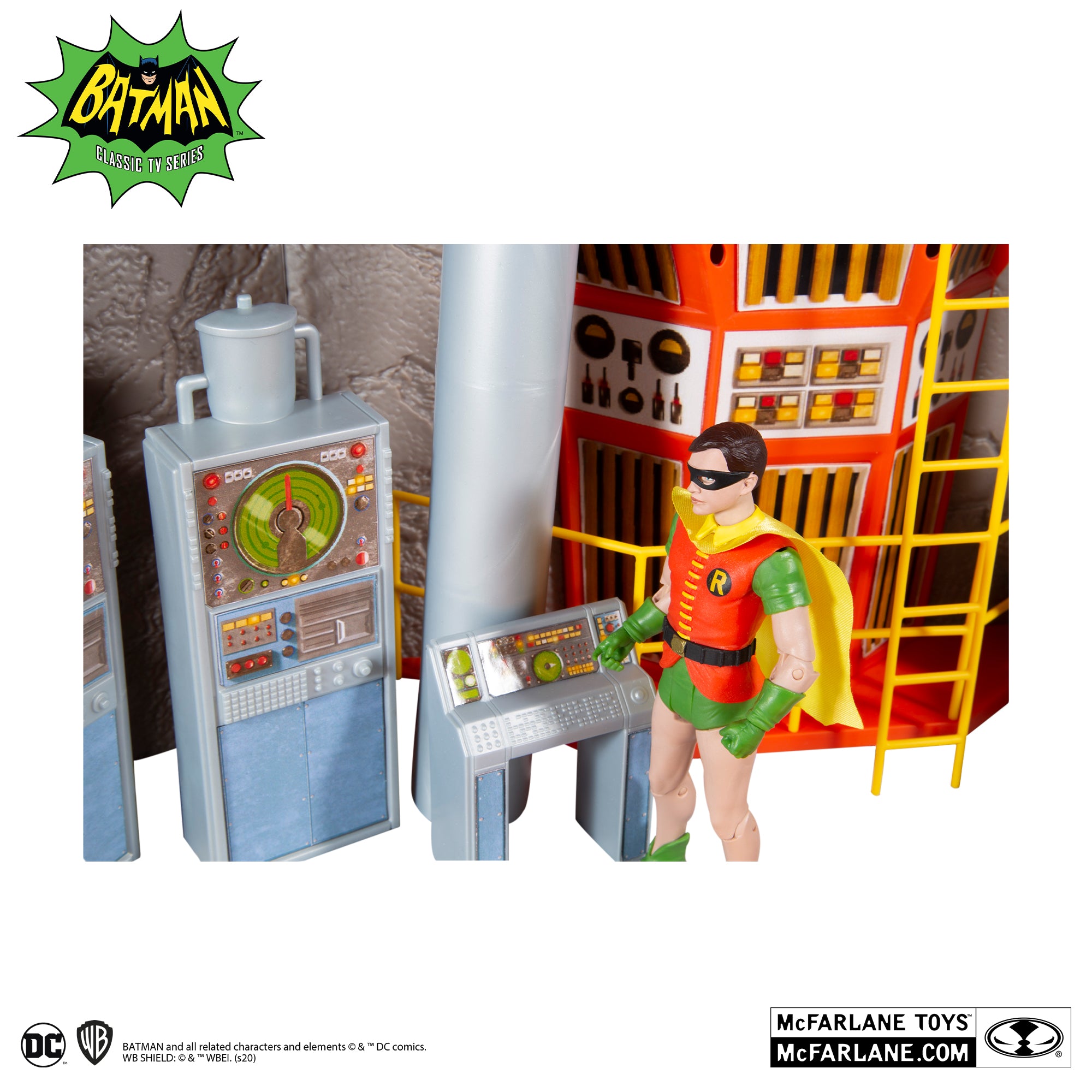Mcfarlane Toys DC retro Wave Batman 1966: BATCAVE PLAYSET