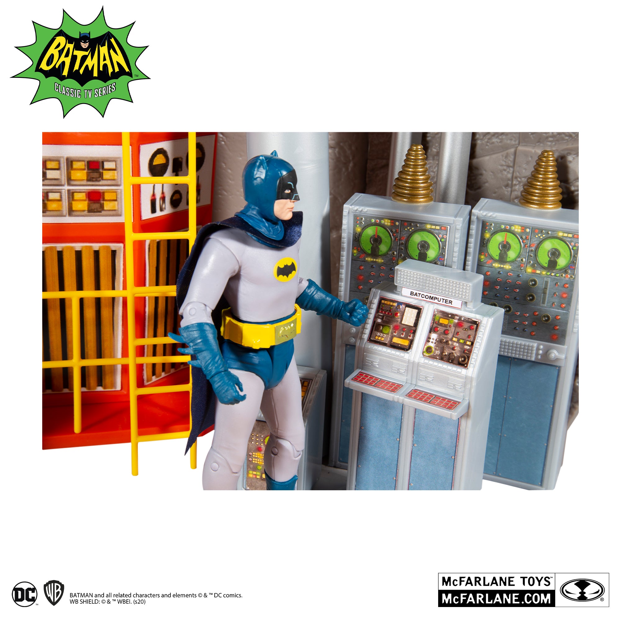 Mcfarlane Toys DC retro Wave Batman 1966: BATCAVE PLAYSET