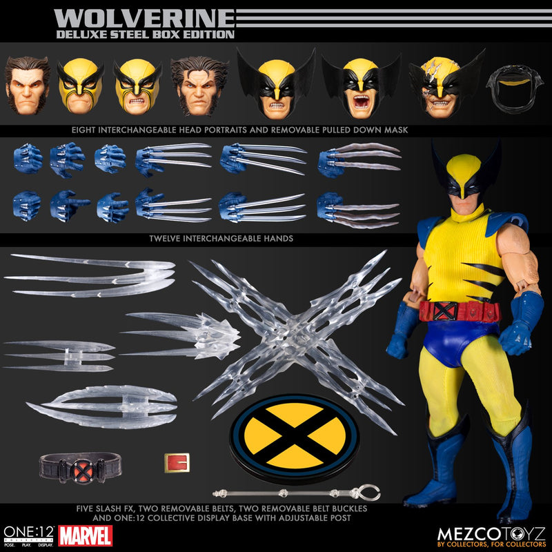 MEZCO ONE:12 COLLECTIVE Wolverine - Deluxe Steel Box Edition