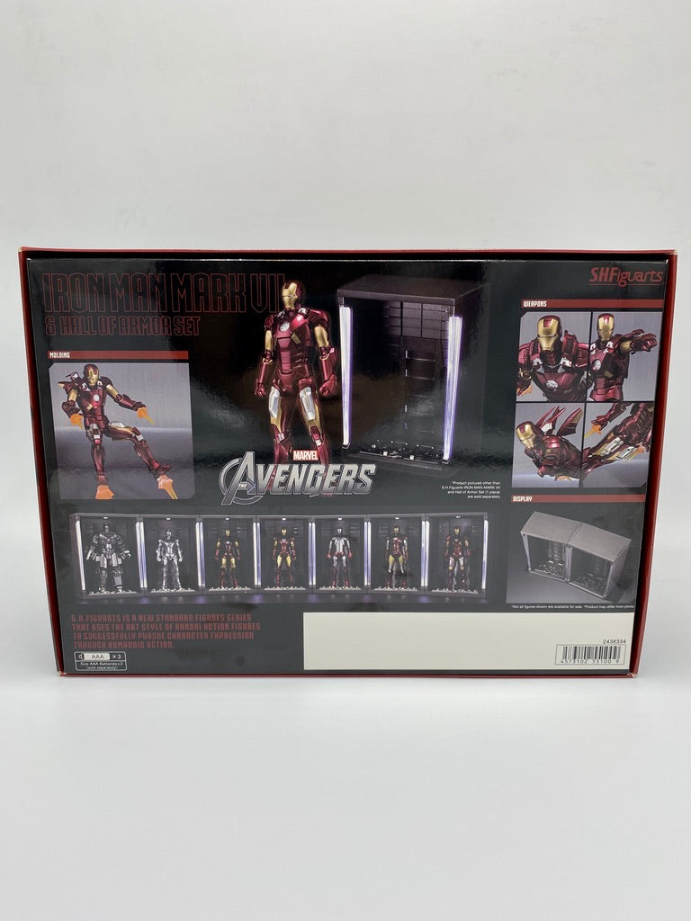 Bandai IRON MAN MARK VII + HALL OF ARMOR SET SH FIGUARTS