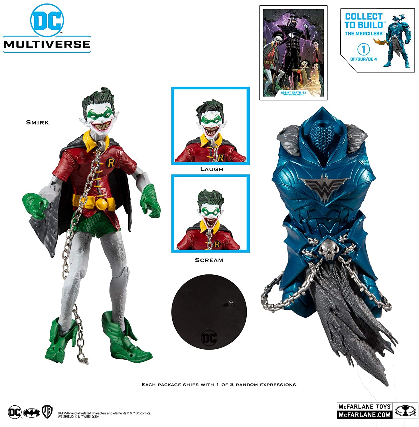 McFarlane Toys DC Multiverse Robin Earth - 22 with Build-A Parts for 'The Merciless' Figure
