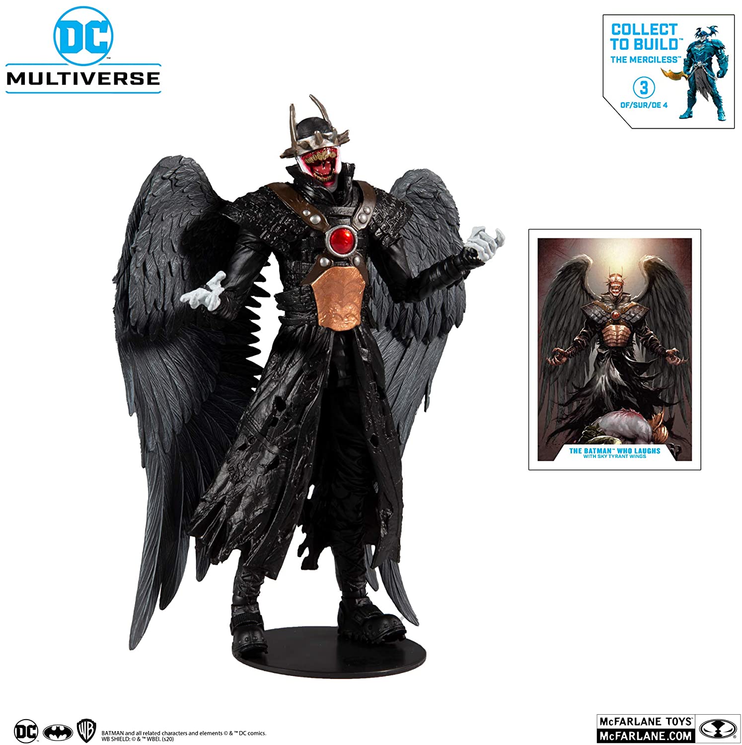 McFarlane Toys DC Multiverse Batman Who Laughs with Sky Tyrant Wings with Build-A Parts for 'The Merciless' Figure
