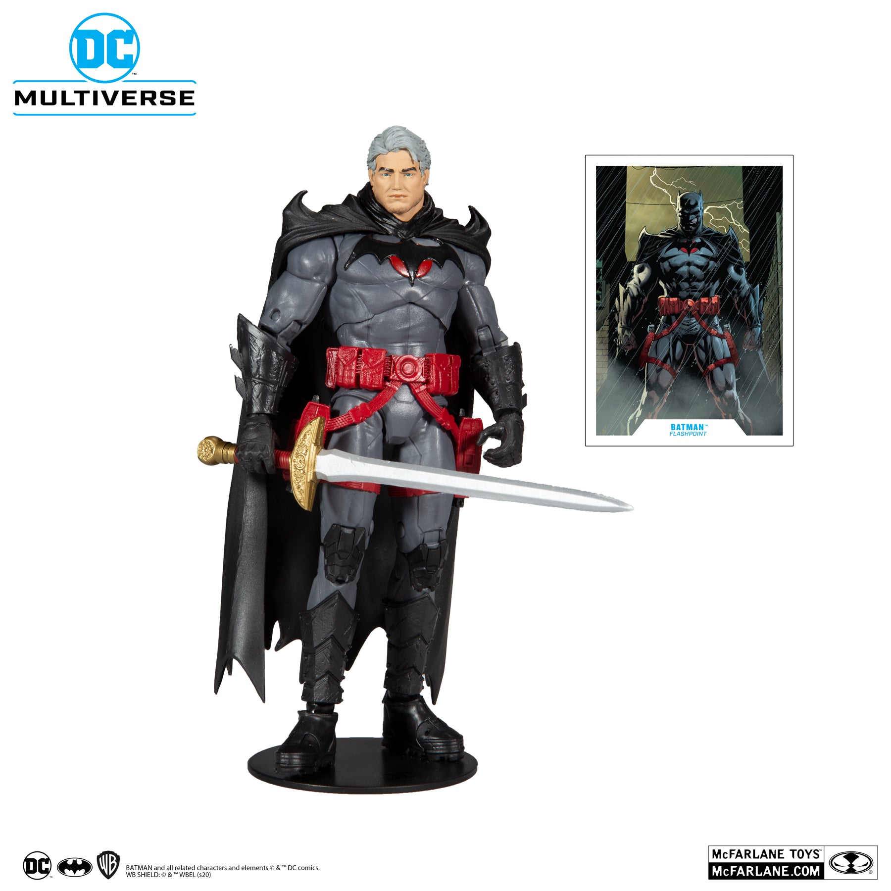 McFarlane Toys DC MULTIVERSE FIGURE FLASHPOINT BATMAN THOMAS WAYNE UNMASKED