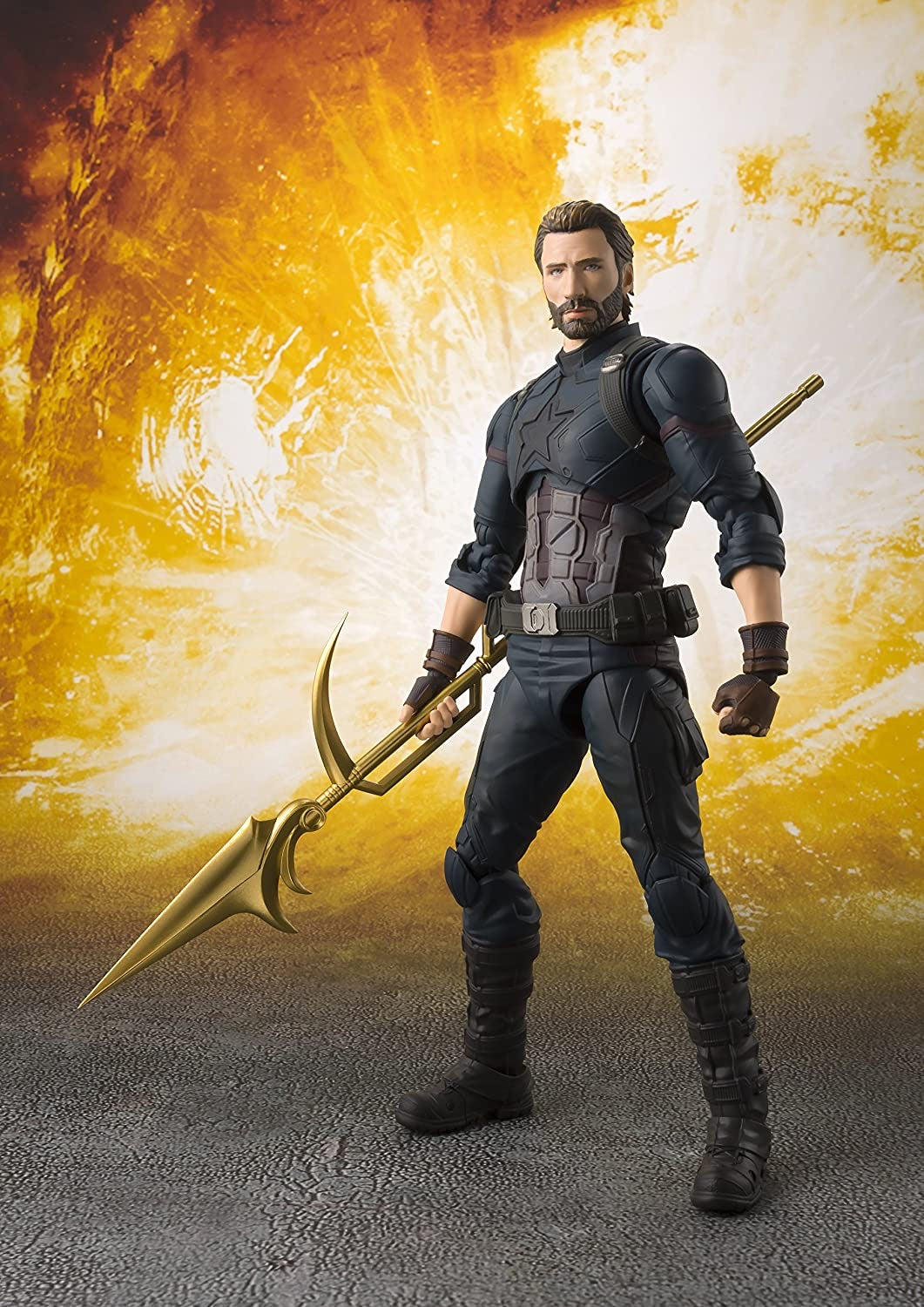 AVENGERS INFINITY WAR SH Figuarts CAPTAIN AMERICA & TAMASHII EFFECT EXPLOSION