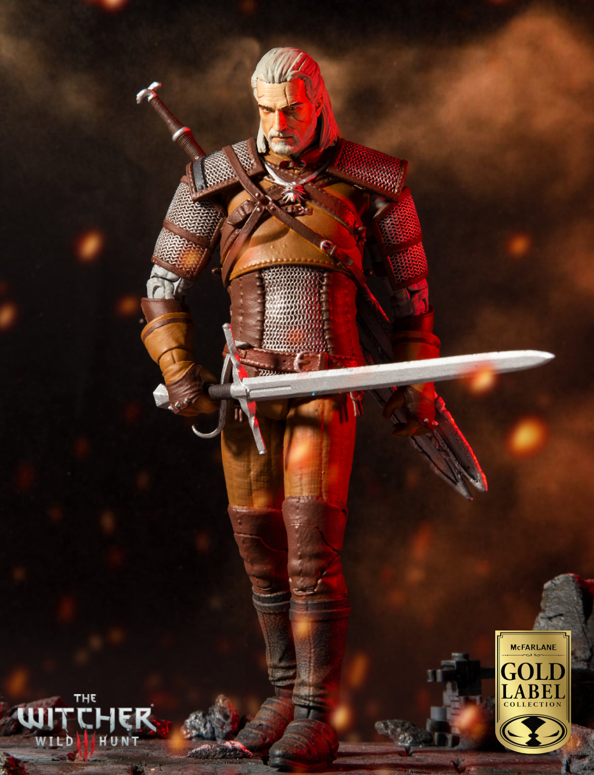 McFarlane THE WITCHER - GERALT OF RIVIA GOLD LABEL SERIES