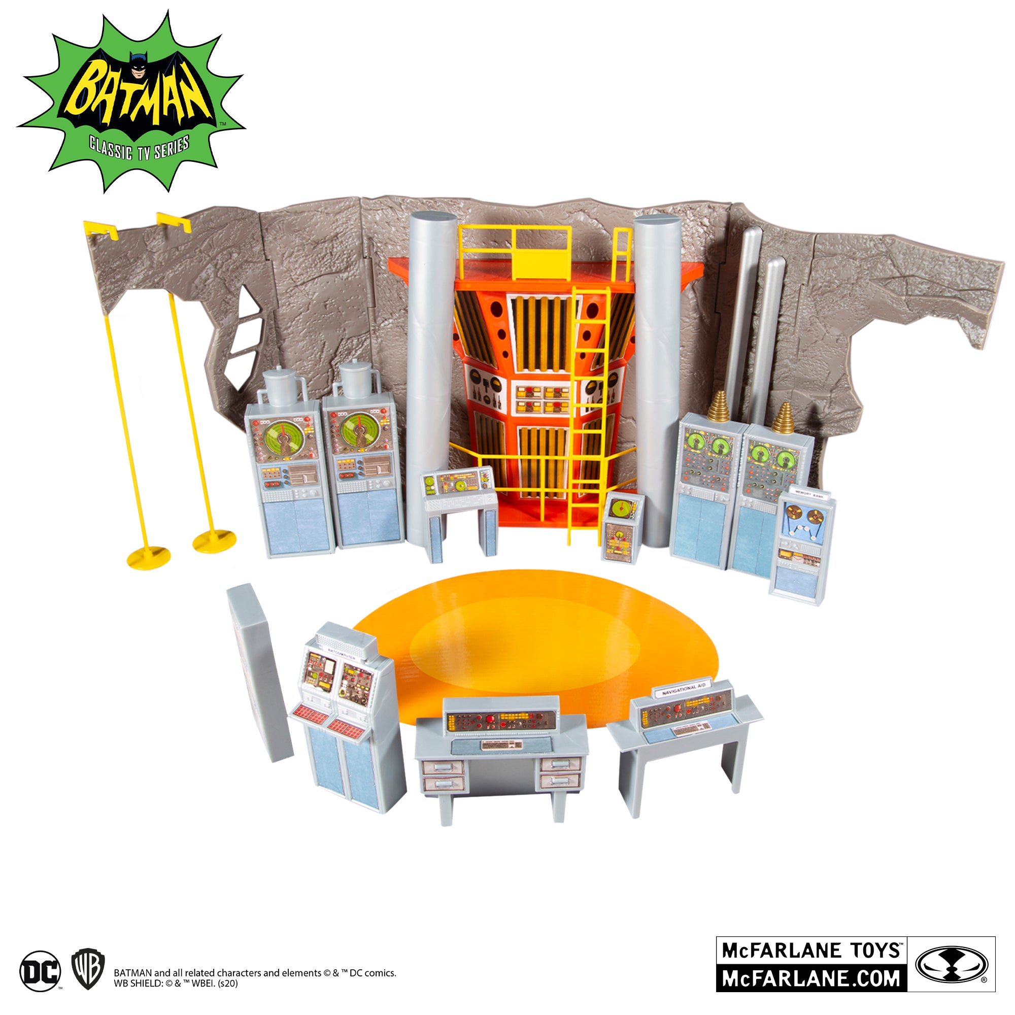 Mcfarlane Toys DC retro Wave Batman 1966: BATCAVE PLAYSET