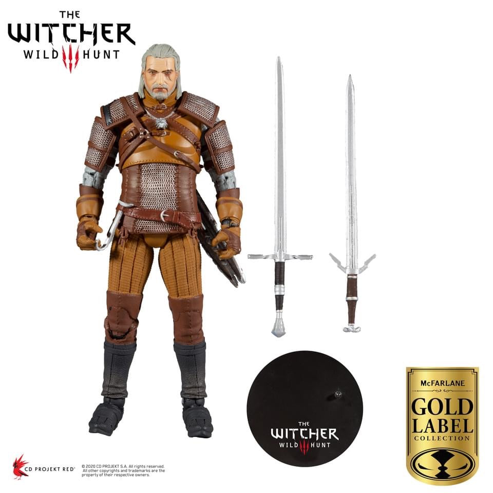 McFarlane THE WITCHER - GERALT OF RIVIA GOLD LABEL SERIES