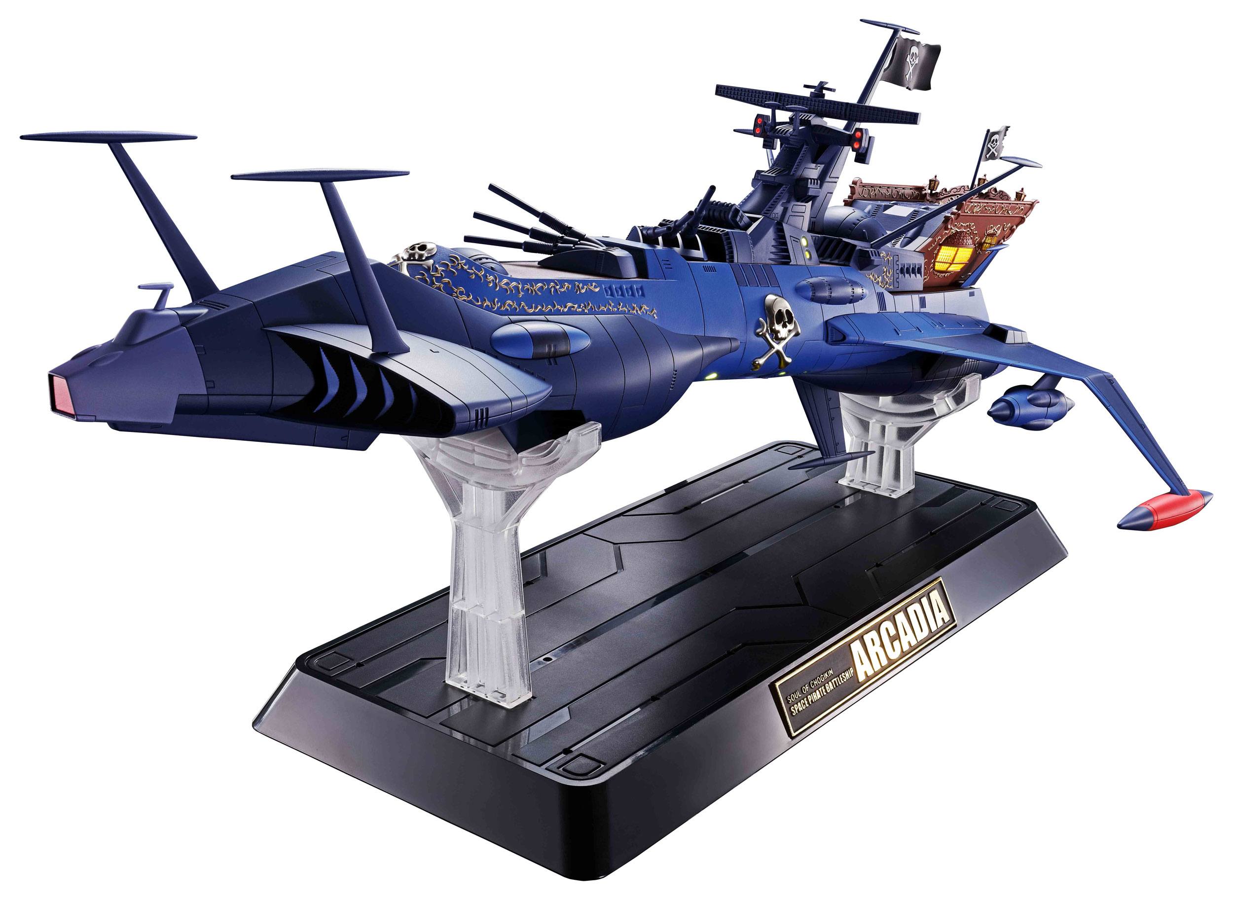 Space Pirate Captain Harlock Soul of Chogokin Diecast Model GX-93 Battleship Arcadia