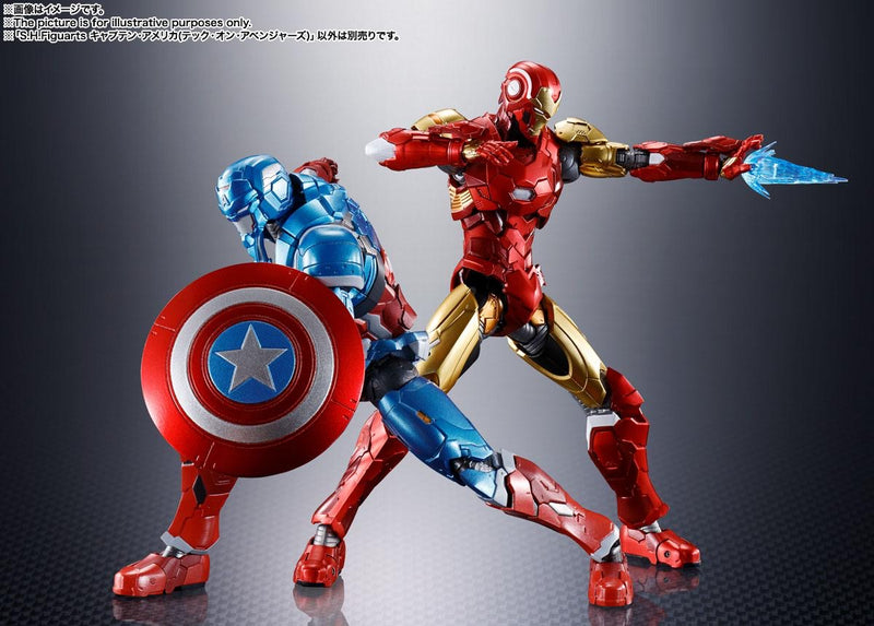 *PRE ORDER* Tech-On Avengers S.H. Figuarts Action Figure Captain America (ETA AUGUST)