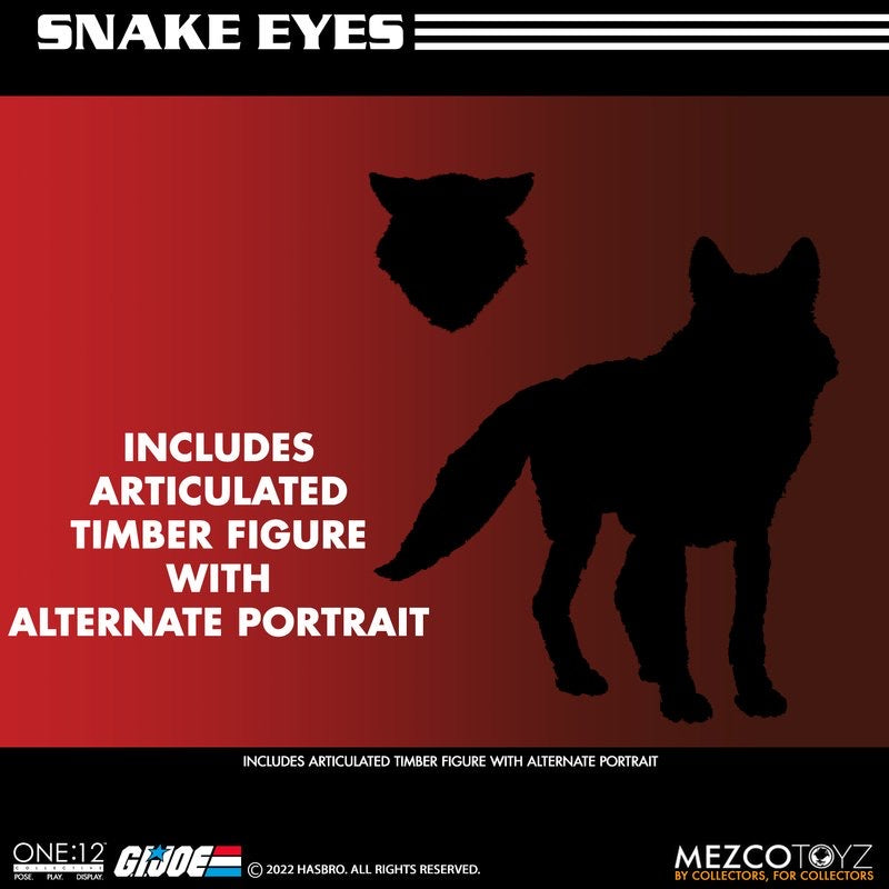 MEZCO ONE:12 COLLECTIVE G.I. Joe: Snake Eyes - Deluxe Edition